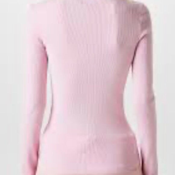 Burberry Small Pink Wool Equestrian Patch Turtleneck - Picture 6 of 16